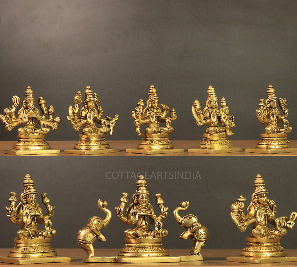 Brass Ashta lakshmi (Set of 8 Lakshmi)