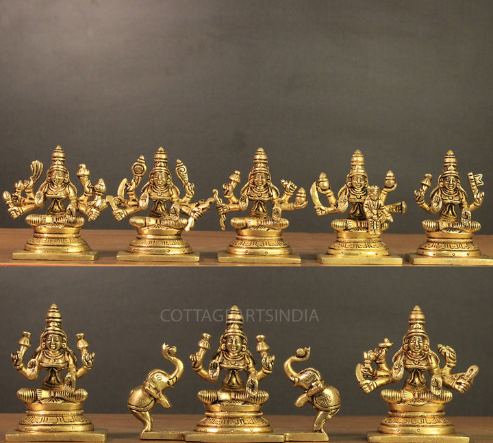 Brass Ashta lakshmi (Set of 8 Lakshmi)