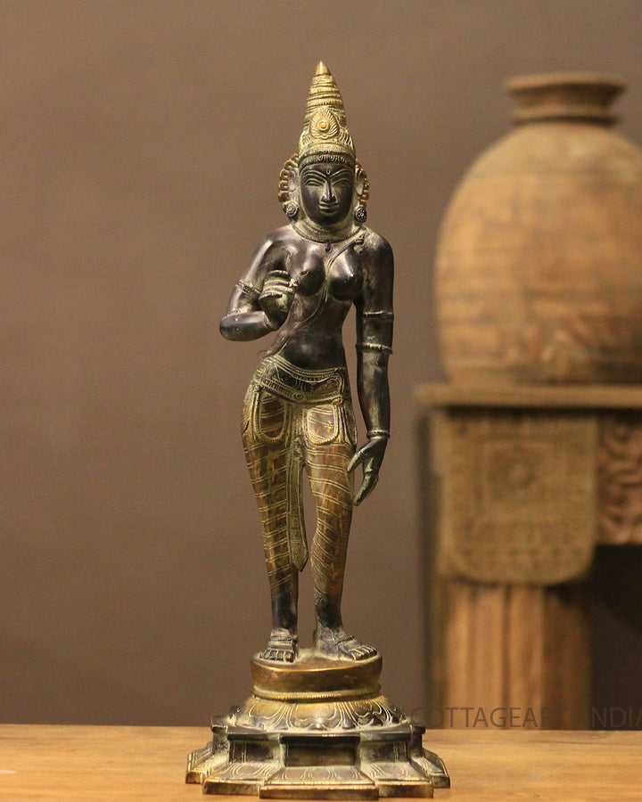 Brass Parvati 19"