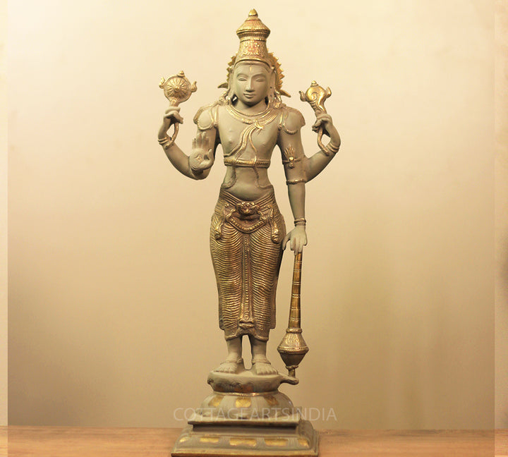 Brass Vishnu Bronze Finish 21"