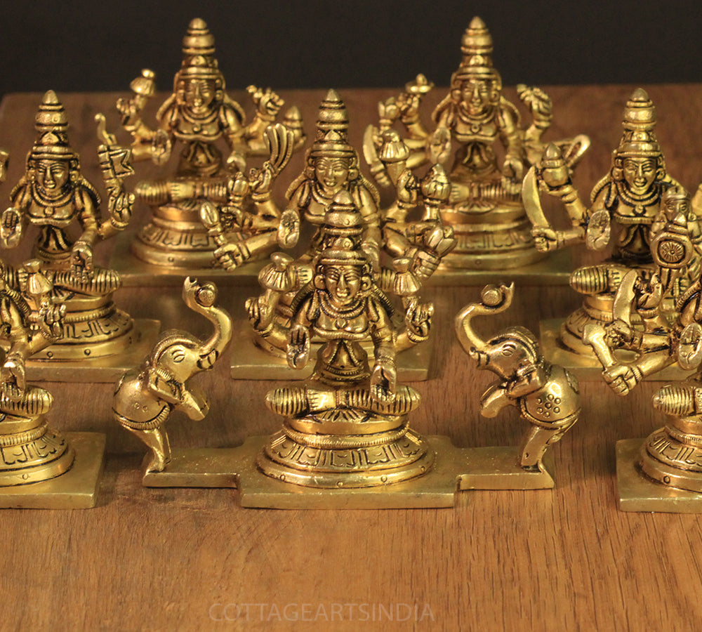 Brass Ashta lakshmi (Set of 8 Lakshmi)