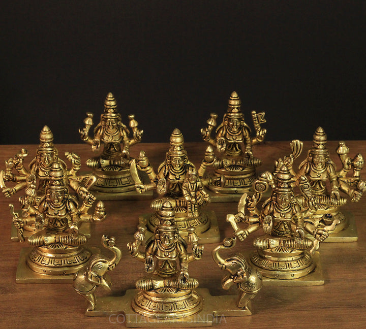 Brass Ashta lakshmi (Set of 8 Lakshmi)