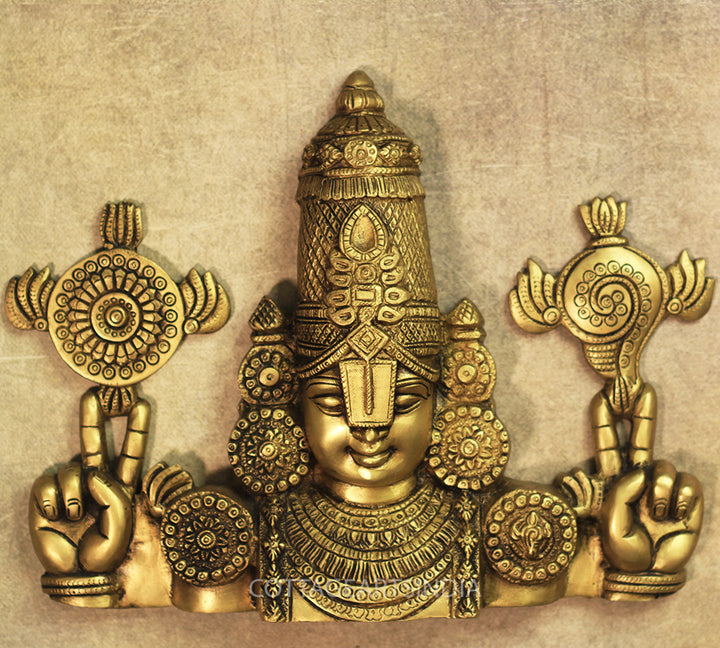 Brass Tirupati Balaji Venkateshwara Wall Hanging