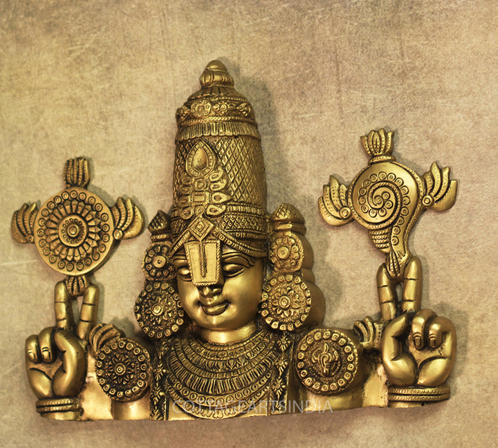 Brass Tirupati Balaji Venkateshwara Wall Hanging