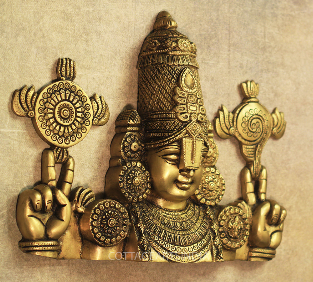 Brass Tirupati Balaji Venkateshwara Wall Hanging