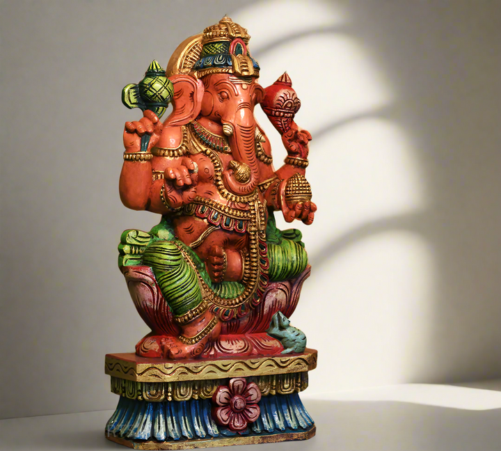 Wooden Ganesh 24"