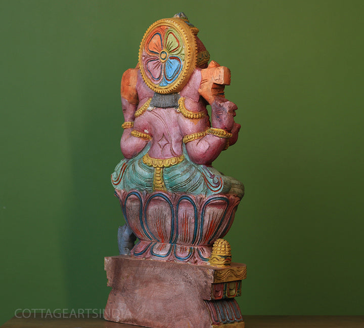 Wooden Ganesh 24"