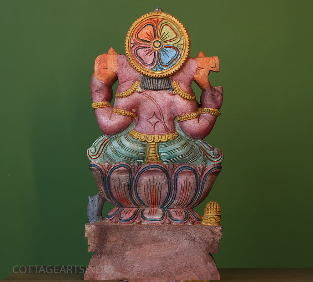 Wooden Ganesh 24"