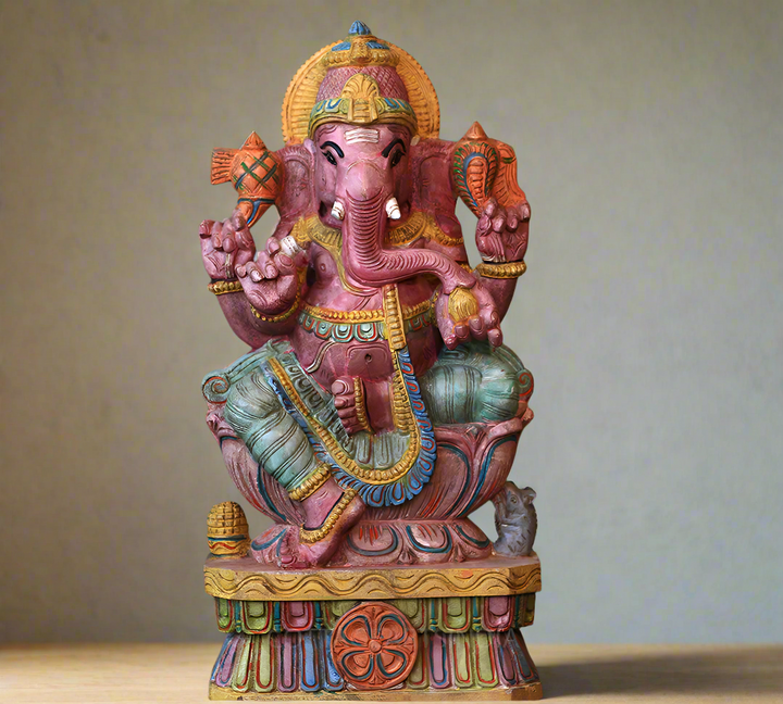 Wooden Ganesh 24"