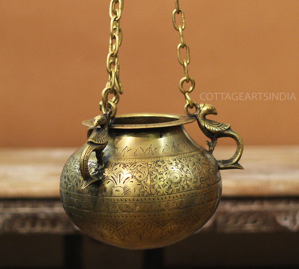 Hanging Brass Planter — Articulture Designs