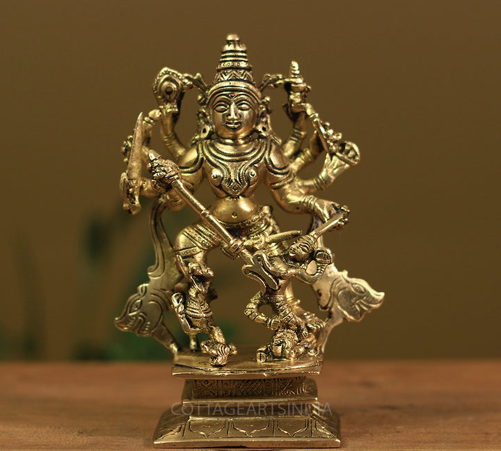 Brass Durga Mahishasura Mardini