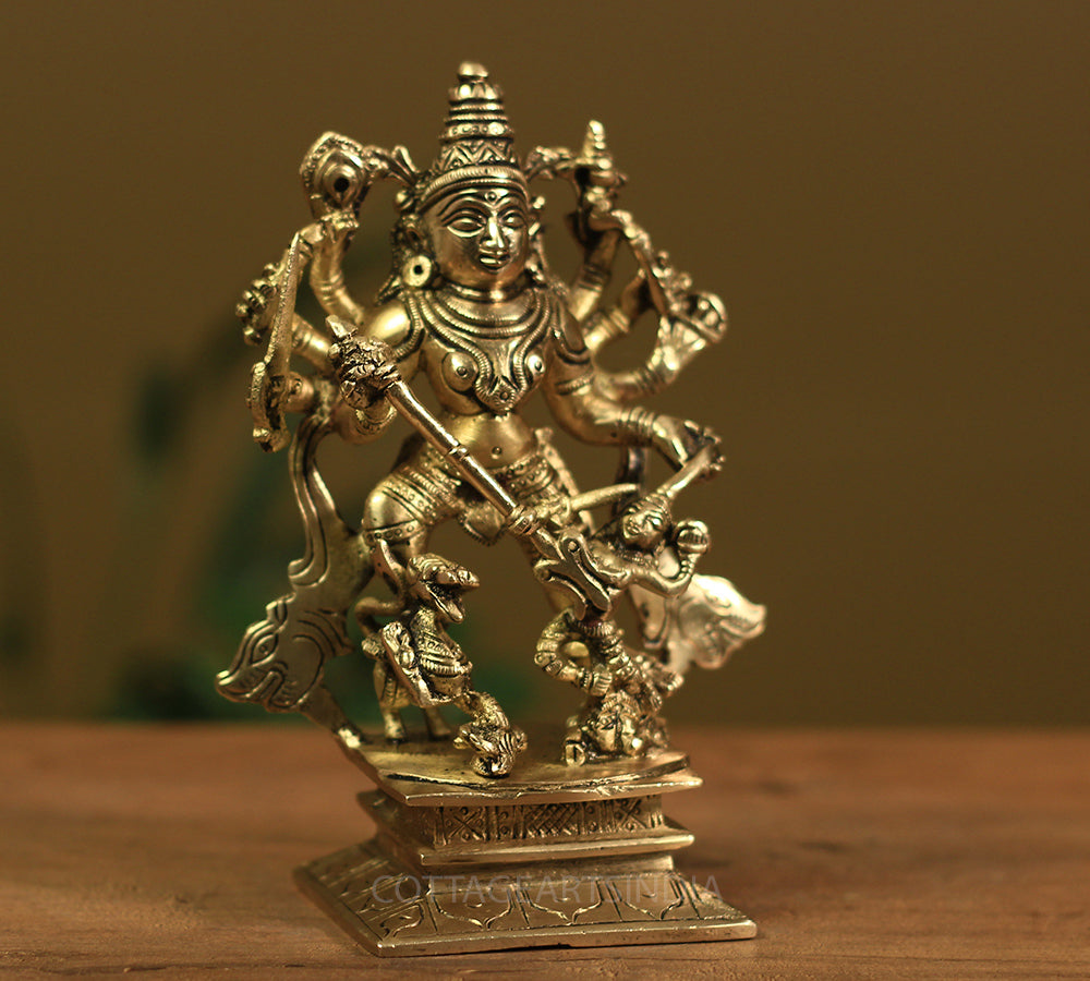 Brass Durga Mahishasura Mardini