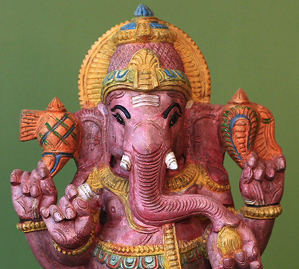 Wooden Ganesh 24"