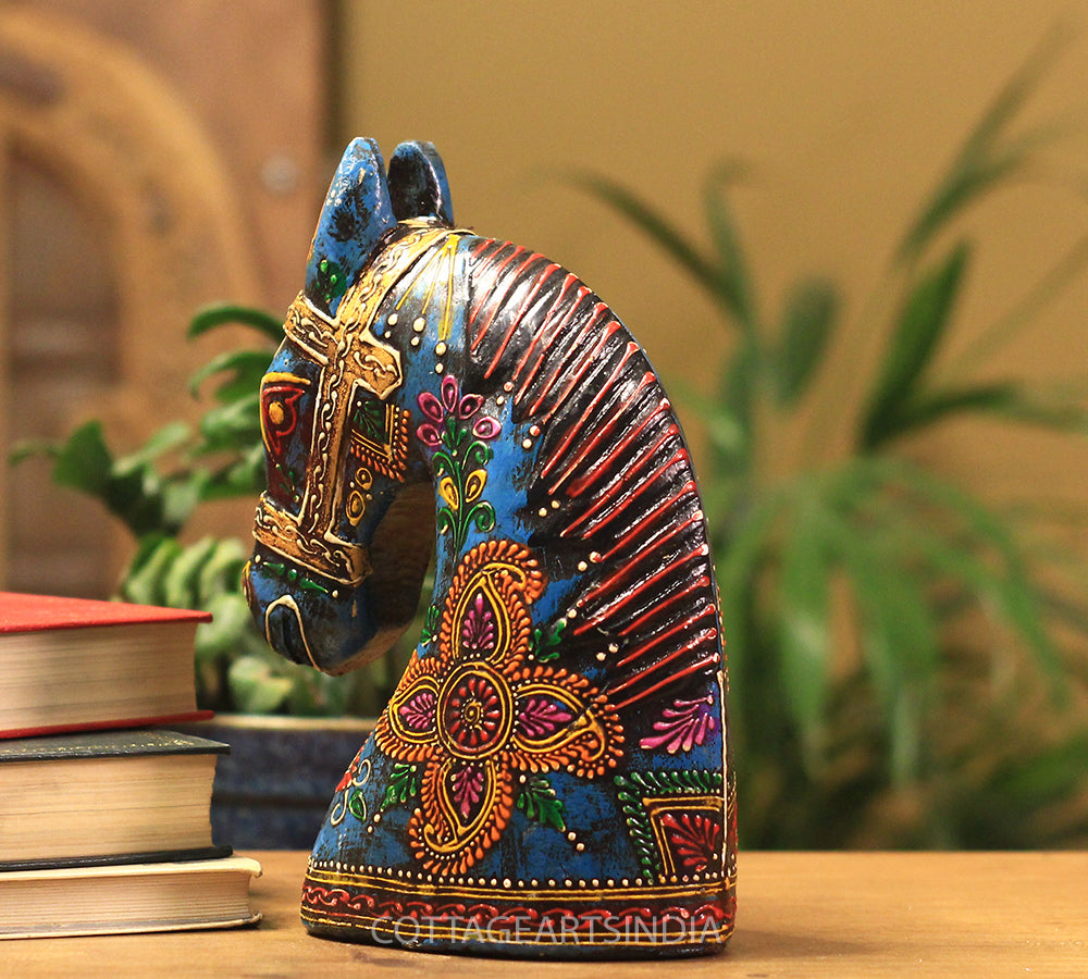 Wooden Horse Head 8.5 inches