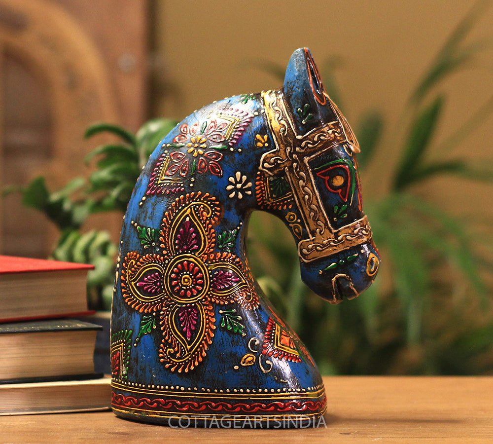 Wooden Horse Head 8.5 inches