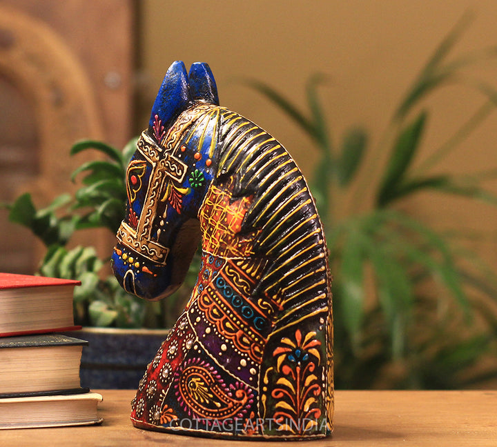 Wooden Horse Head 8.5 inches