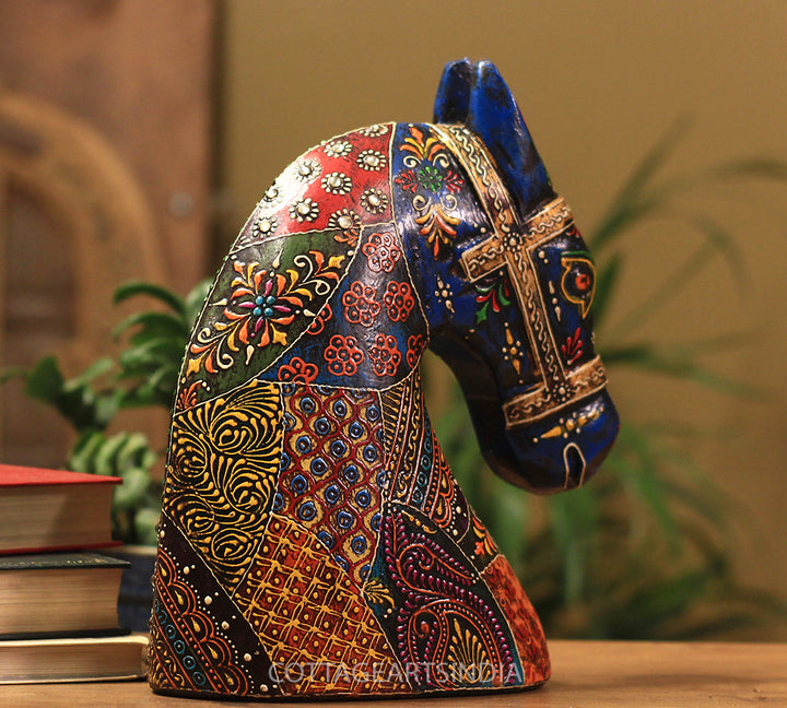 Wooden Horse Head 10.5 inches