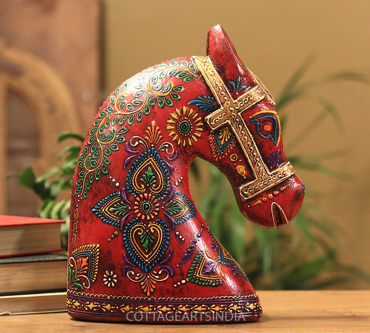 Wooden Horse Head 10.5 inches