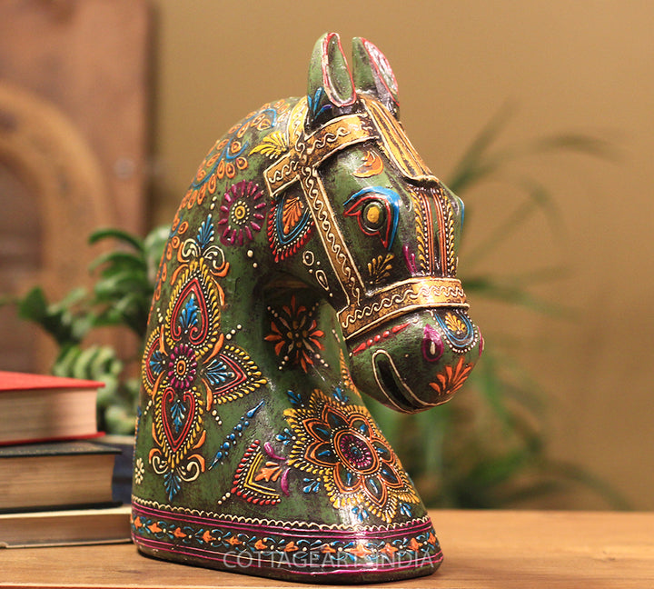 Wooden Horse Head 10.5 inches