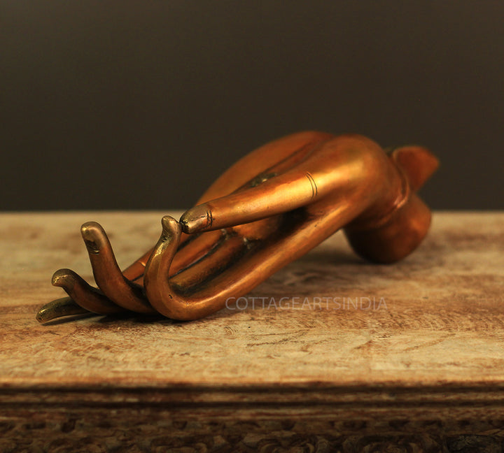 Brass Buddha Hand Table Decor