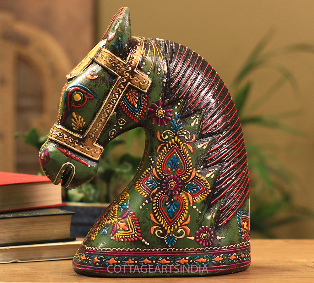 Wooden Horse Head 10.5 inches