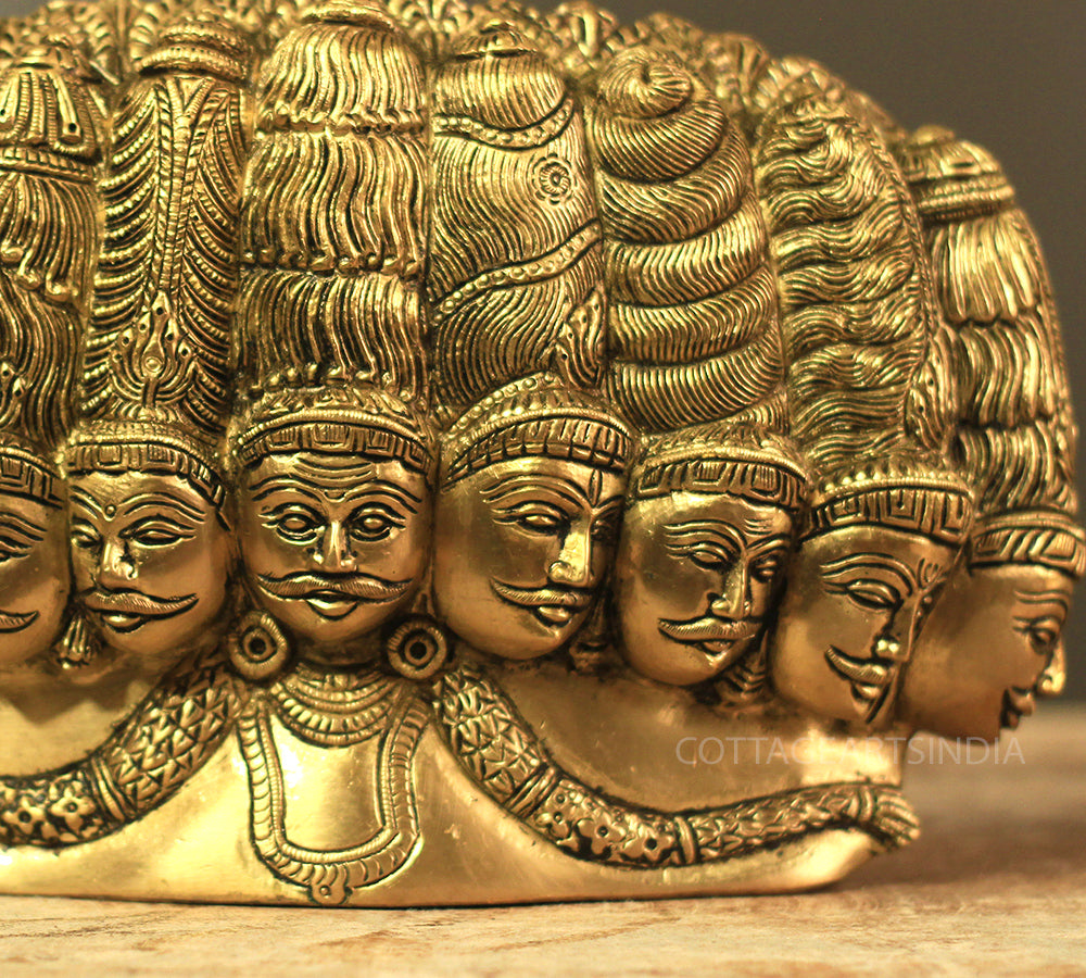 Brass 10 Headed  Ravana and Mandodri