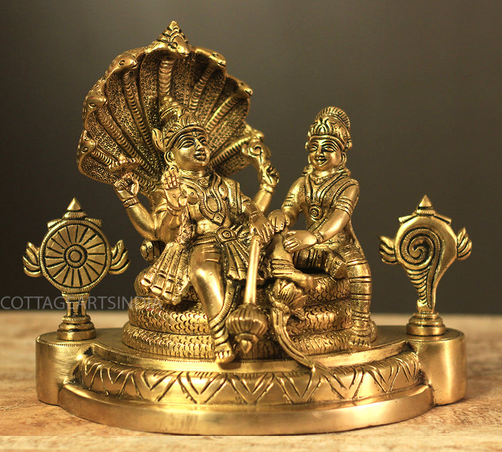 Brass Laxmi Narayan Sheshnaag