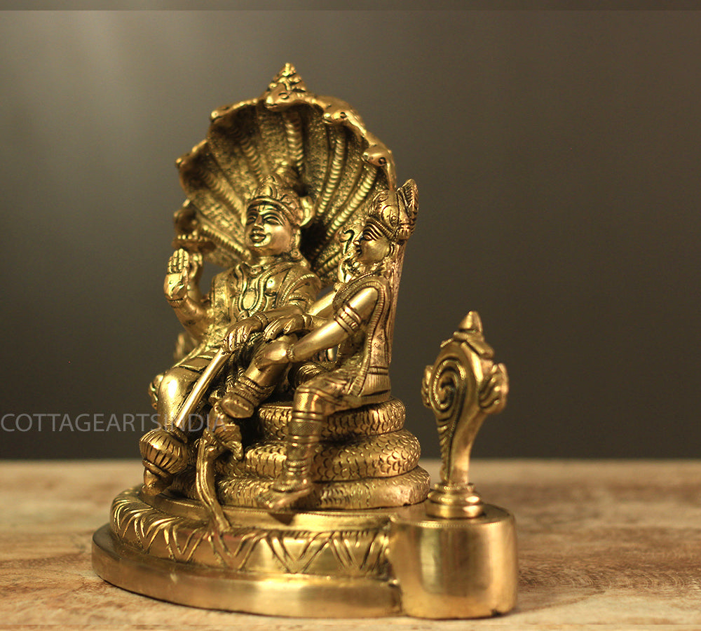 Brass Laxmi Narayan Sheshnaag