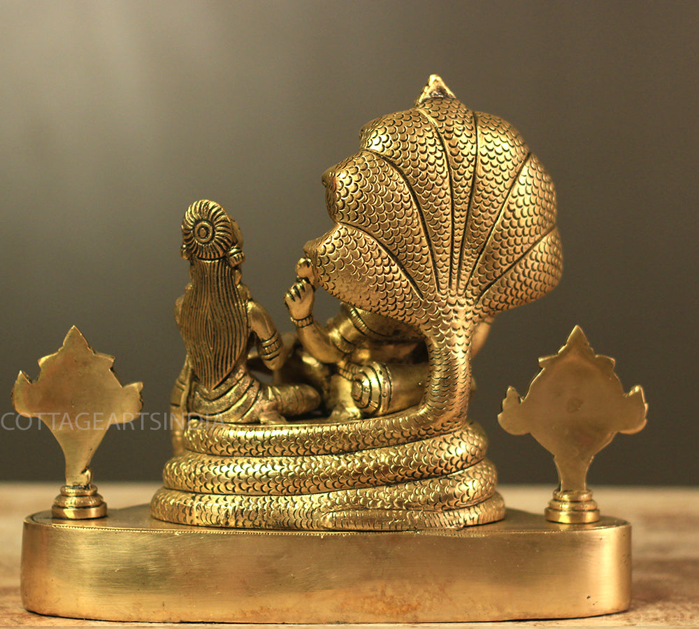 Brass Laxmi Narayan Sheshnaag