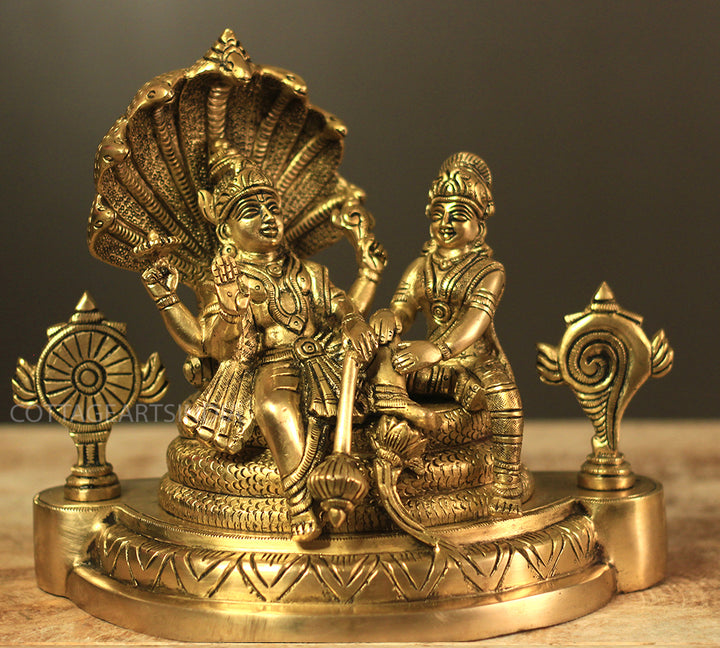 Brass Laxmi Narayan Sheshnaag