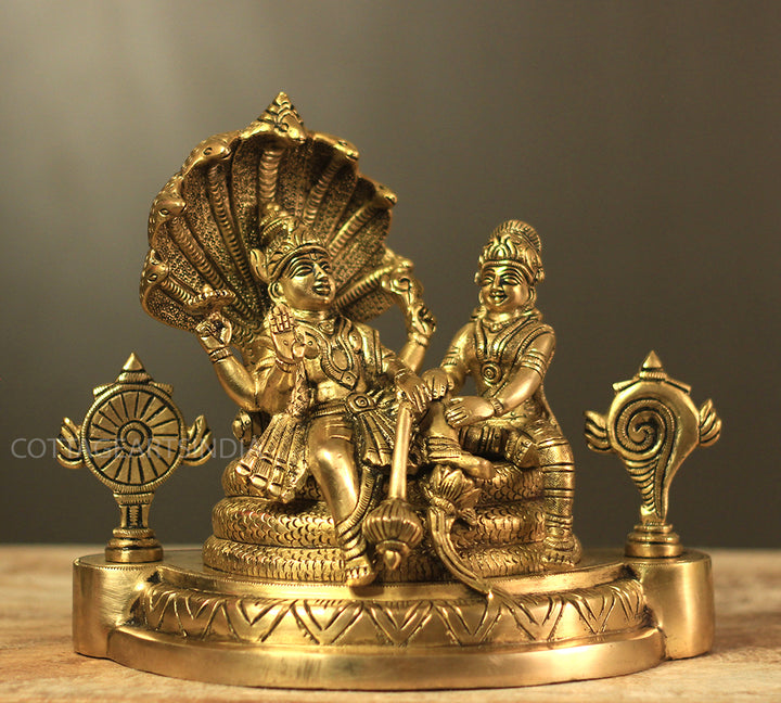 Brass Laxmi Narayan Sheshnaag