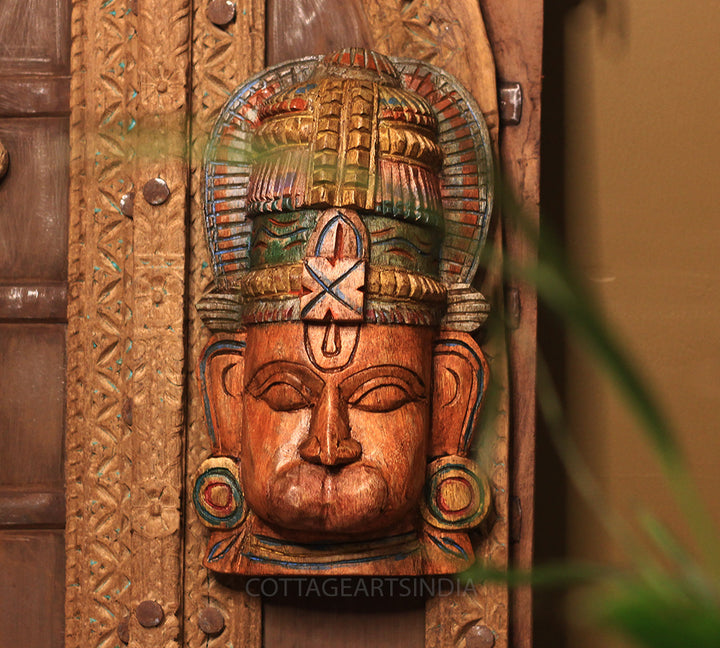 Wooden Hanuman Mask