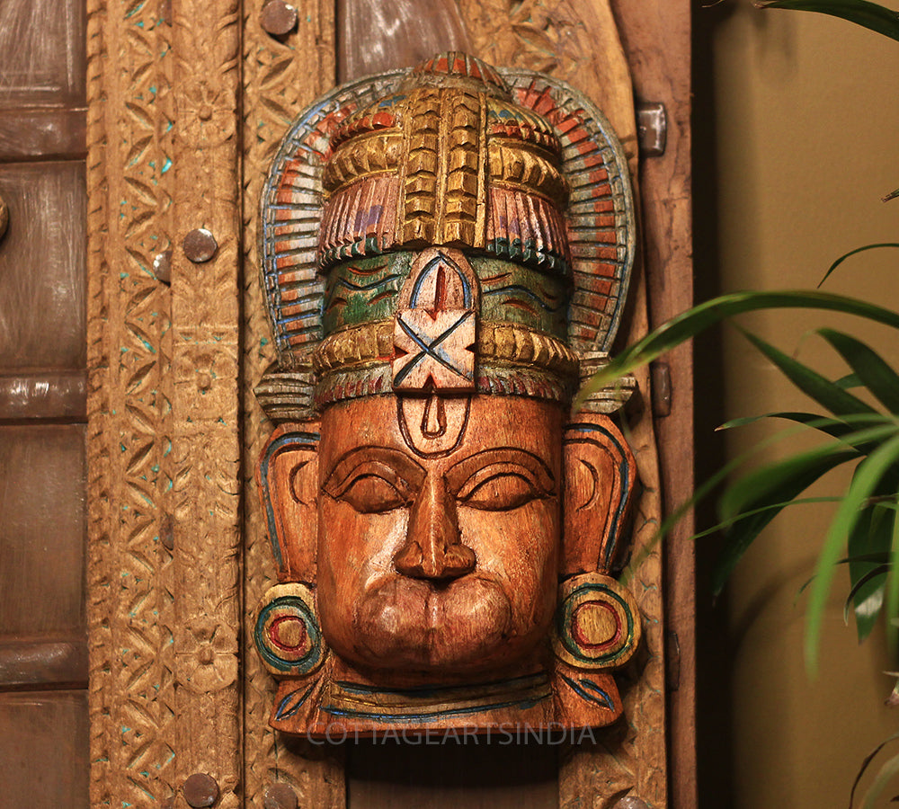 Wooden Hanuman Mask