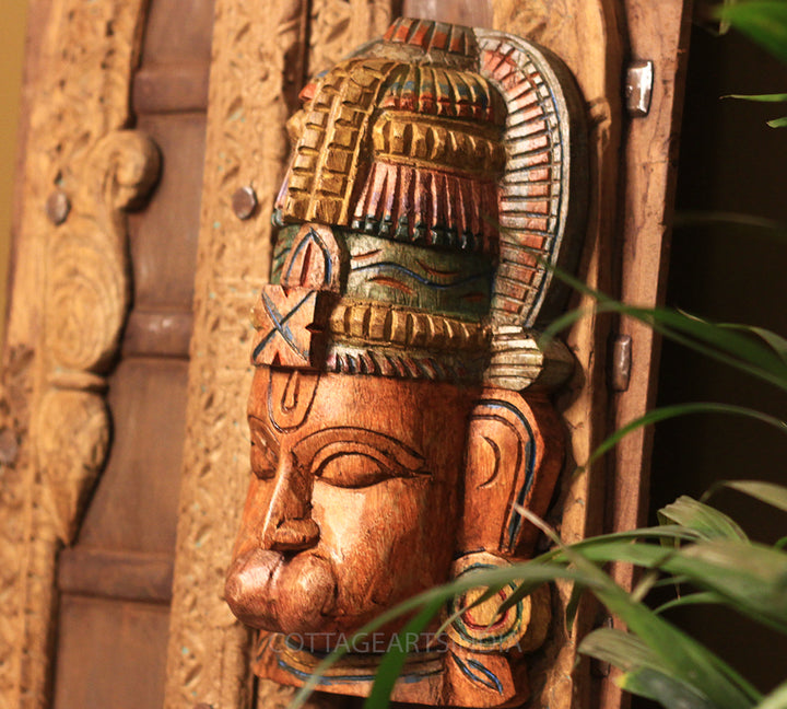 Wooden Hanuman Mask