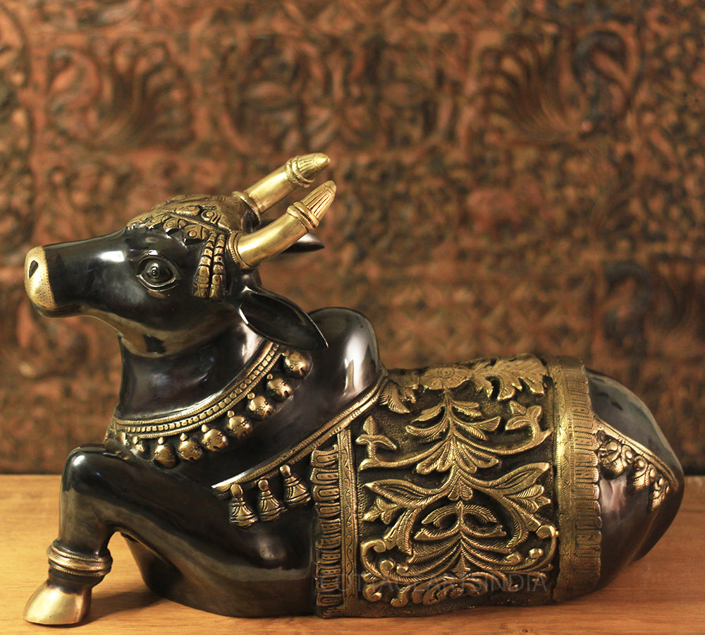 Brass Nandi Carving Work 20"