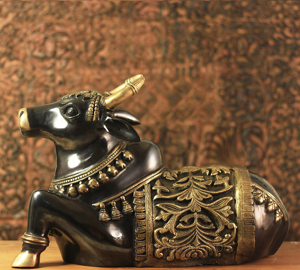 Brass Nandi Carving Work 20"