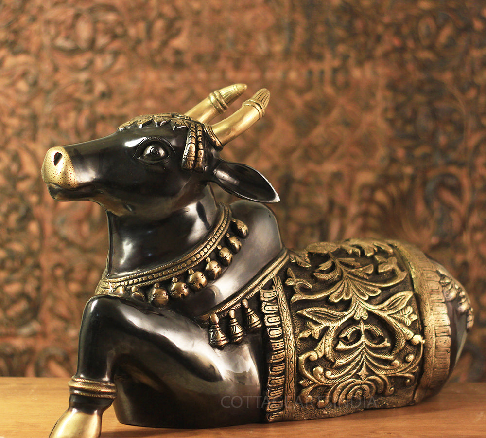 Brass Nandi Carving Work 20"