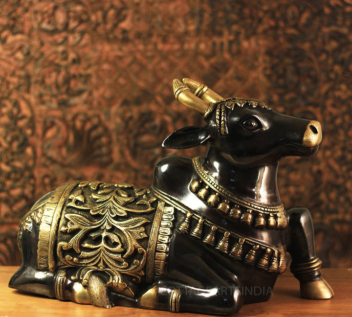 Brass Nandi Carving Work 20"