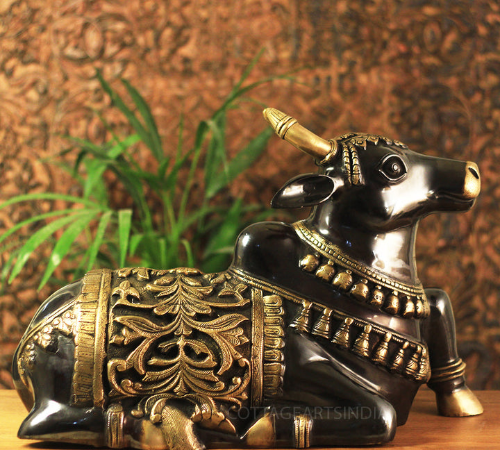 Brass Nandi Carving Work 20"