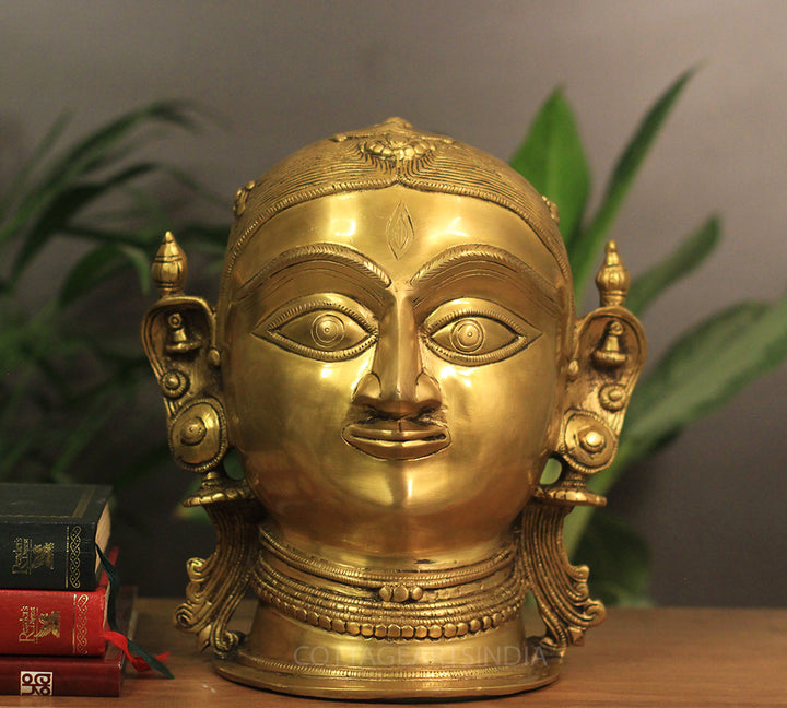 Brass Shiva -Gauri Face