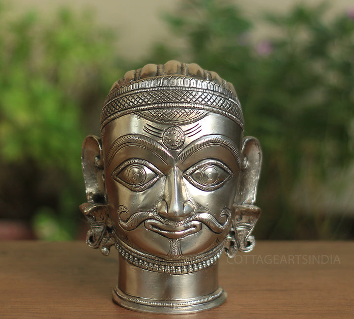 Brass Shiva Mukhlingham Silver