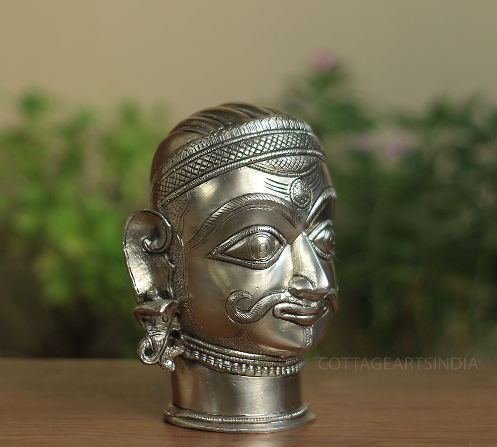 Brass Shiva Mukhlingham Silver