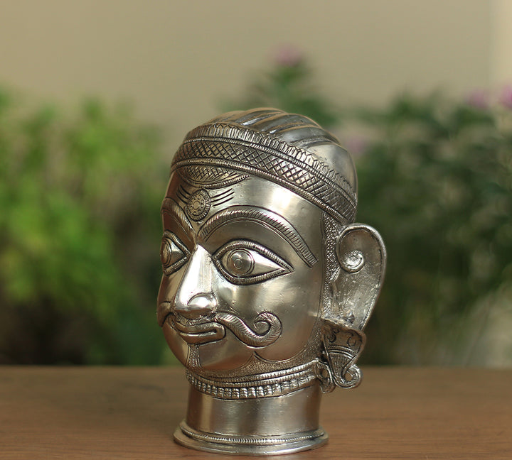 Brass Shiva Mukhlingham Silver