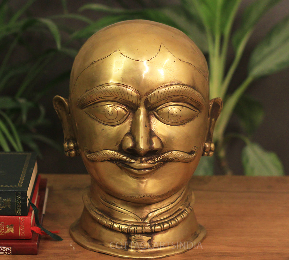 Brass Shiva Mukhlingam Face