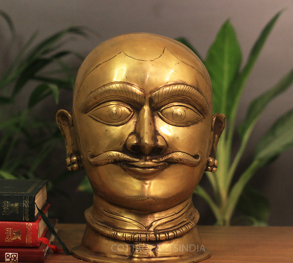 Brass Shiva -Gauri Face