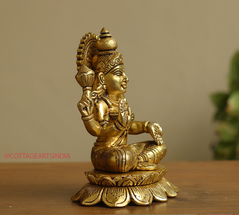 Brass Ganesh Laxmi Saraswati  6"