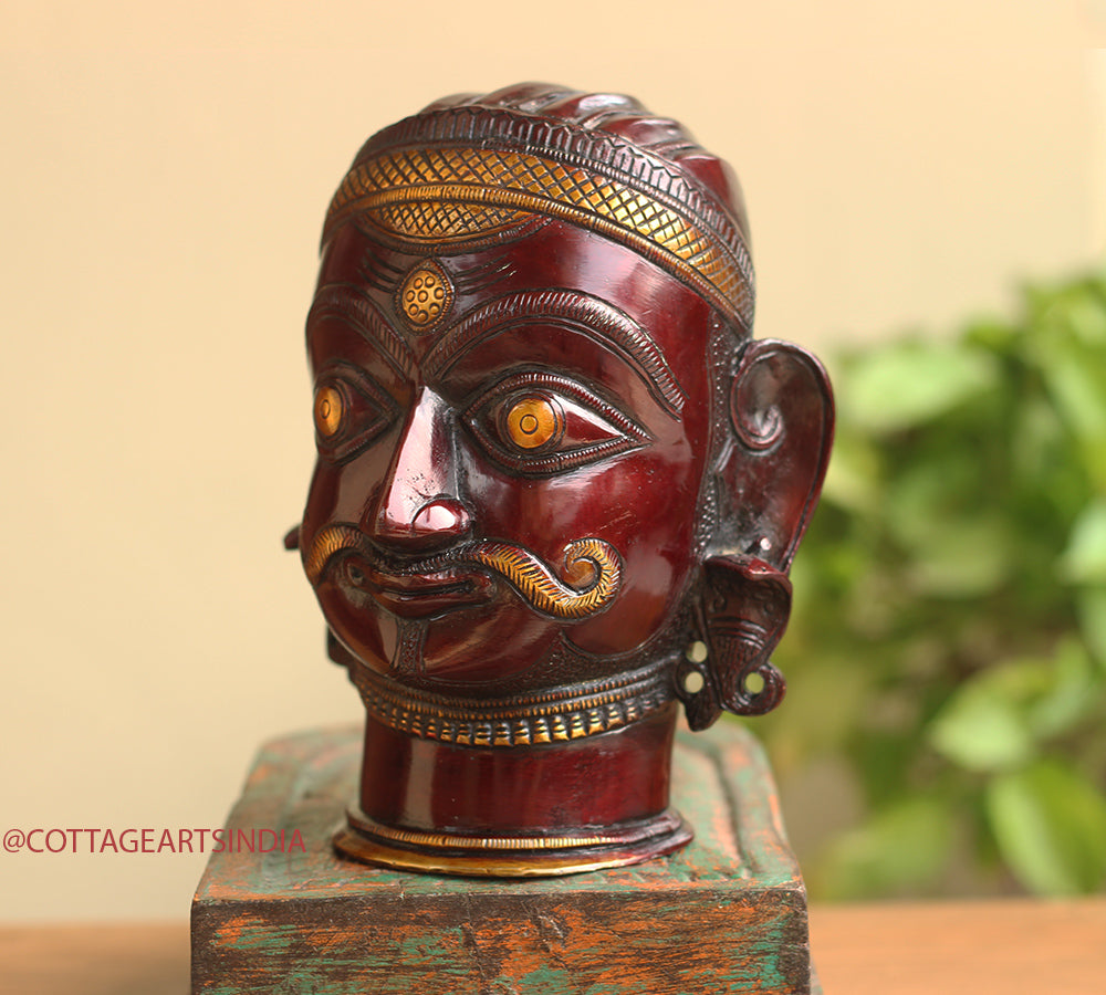 Brass Antique Finish Shiva Mukhlingam