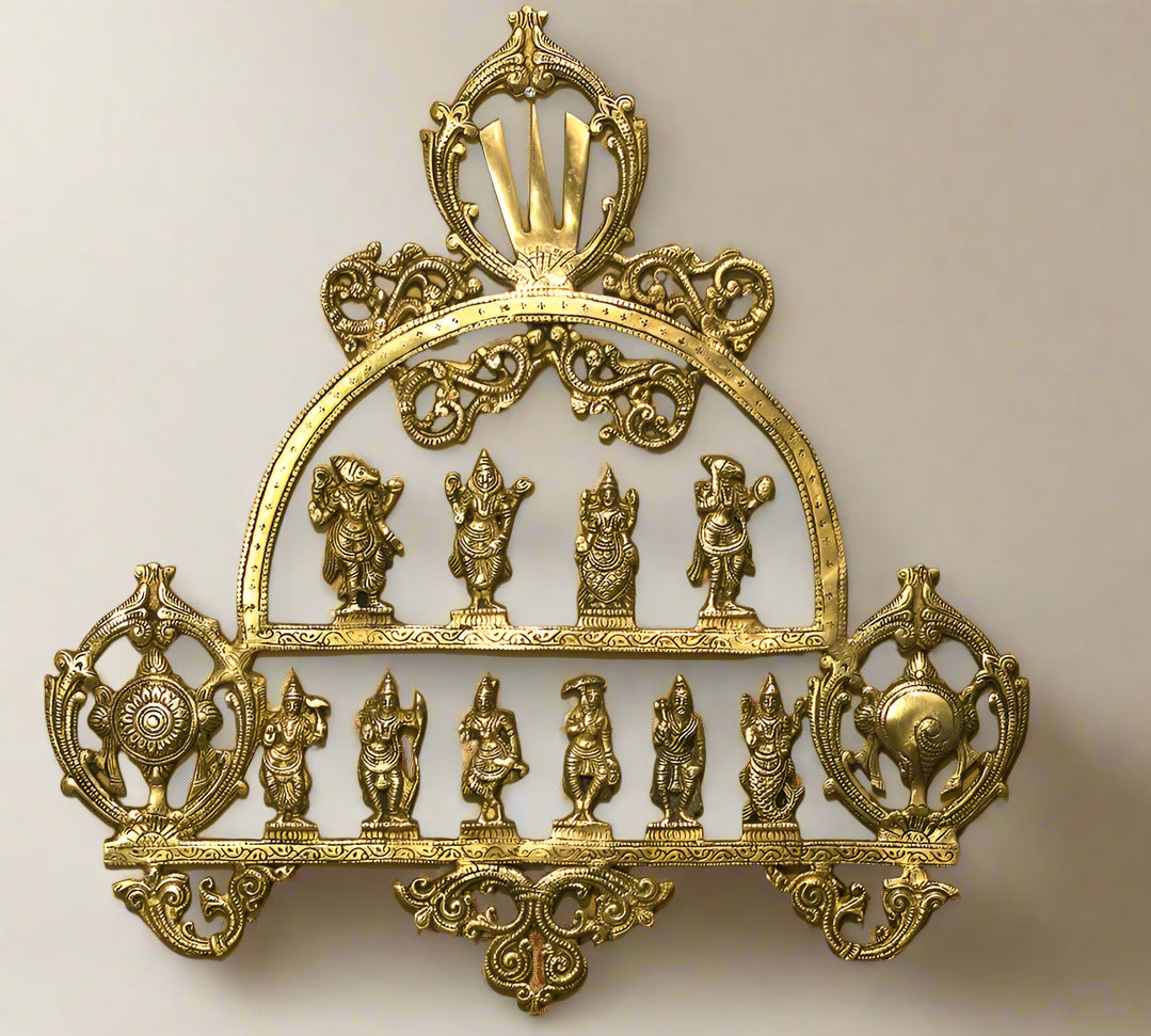 Brass Dasavatharam  Wall Hanging