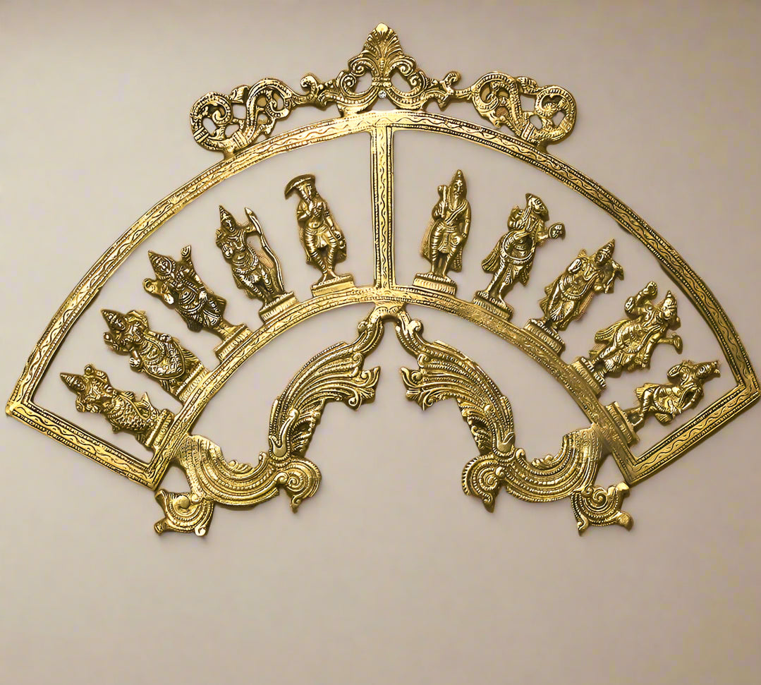 Brass Dasavatharam  Wall Hanging