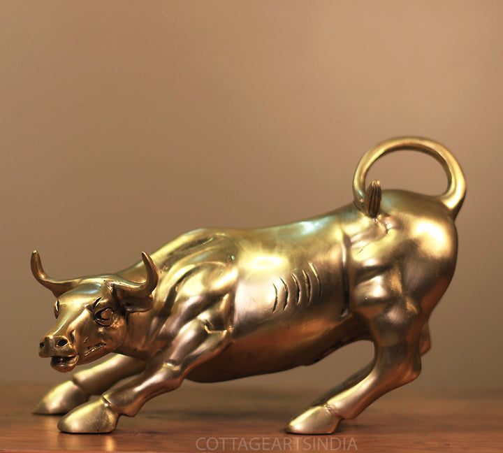 Brass WallStreet Charging Bull